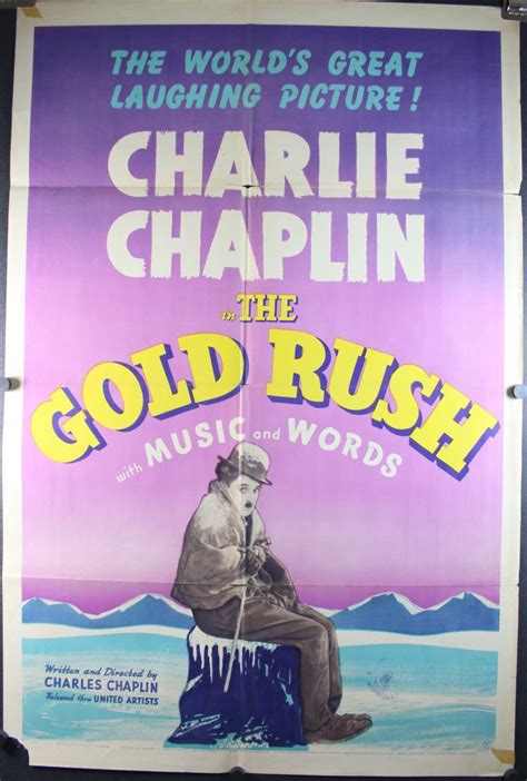 Gold Rush Original Vintage 1941 Re Release Charlie Chaplin Movie