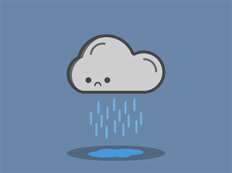 Sad Cloud By Luis Fariña On Dribbble