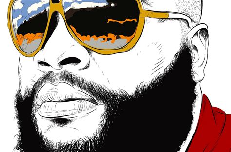 Rick Ross Gangsta Rapper Rap Hip Hop Sunglasses
