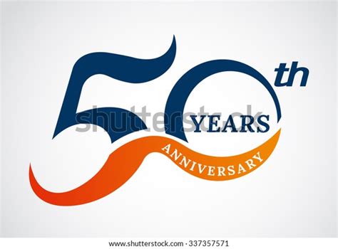 Template Logo 50th Anniversary Years Logovector Stock Vector Royalty