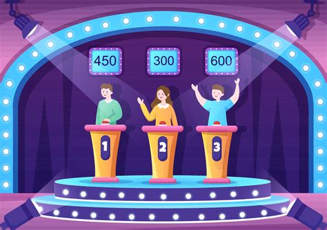 Tv Quiz Show With Participants Who Answer Questions And Will Get Points