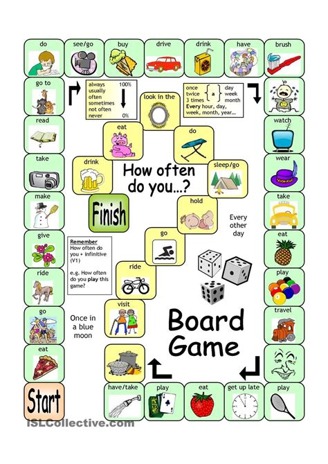 Esl Board Game How Often Do You Board Games Esl Board Games