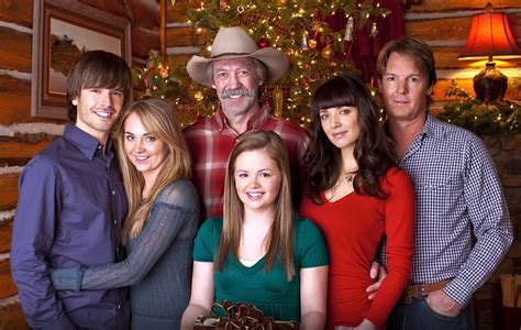Graham Wardle Shawn Johnston And Chris Potter In A Heartland Christmas With Amber Marshall