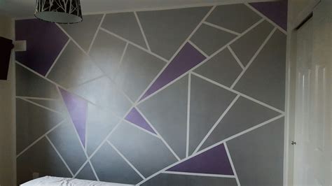 Frog Tape Geometric Wall Paint Feature Wall Wall Painting