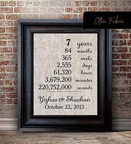 Anniversary gifts by year for wife. Amazon.com: 7 Year Anniversary Gift for Her | 7th ...