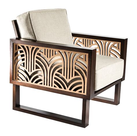 Art Deco Lounge Chair Twist Modern