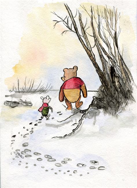 Digital Download Pooh Bear And Piglet Footsteps In The Etsy
