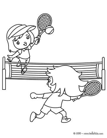 Tennis Court Coloring Pages At Getcolorings Free Printable