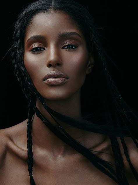 black female model portrait beauty