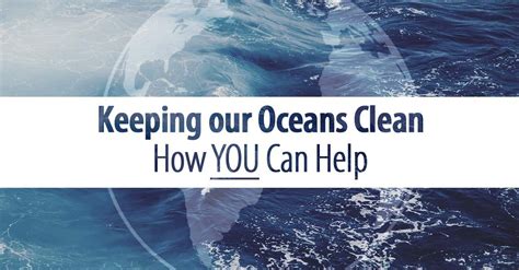 Keeping Our Oceans Clean How You Can Help Sdi Tdi Erdi Ocean