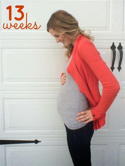 13 Week Pregnant Belly Bump Pregnantbelly