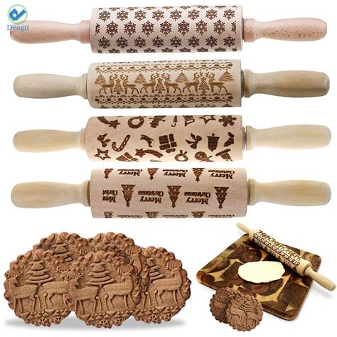 these embossed rolling pins are the best holiday baking hack good morning america