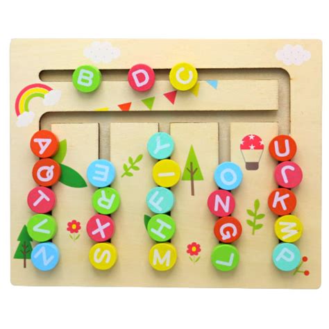 Number Letter Positionalphabets Wooden Educational Game School Mall