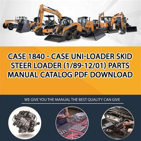 Case 1840 Case Uni Loader Skid Steer Loader 189 1201 Parts Manual
