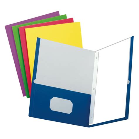 Oxford School Grade Two Pocket Folders With Fasteners Assorted Colors
