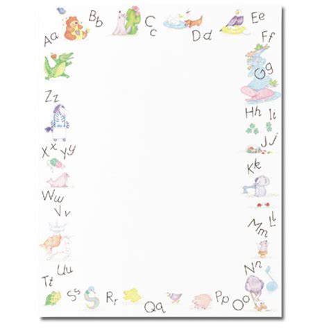 Classroom Alphabet Border Paper Your Paper Stop