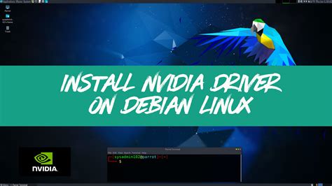 Installing Nvidia Driver On Debian Linux Sysadmin102™