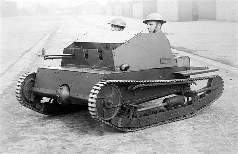Interwar Tank Development Carden Loyd Two Man Tank 1926
