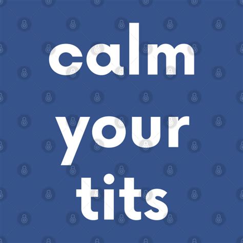 Calm Your Tits Chill T Shirt Teepublic