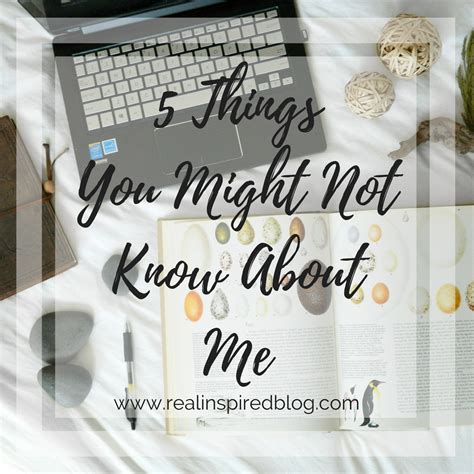 Things You Might Not Know About Me New Readers Things Words