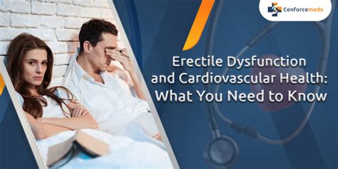 Erectile Dysfunction And Cardiovascular Health What You Need To Know