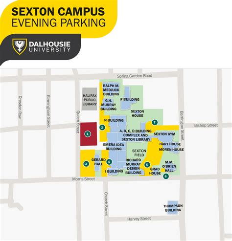 Parking Campus Maps Dalhousie University