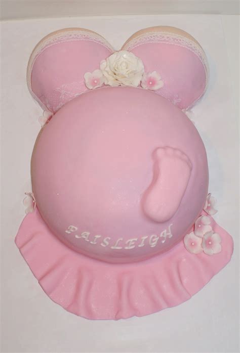 Pregnant Belly Baby Shower Cake Cakecentral