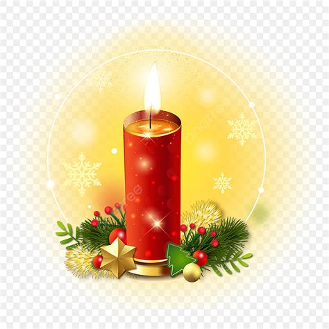Beleuchtete Weihnachtskerze Advent Kerze Weihnachten Advent PNG Und