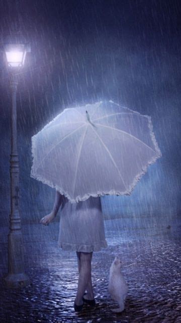 Delightful I Love Rain Rainy Night Rain Umbrella
