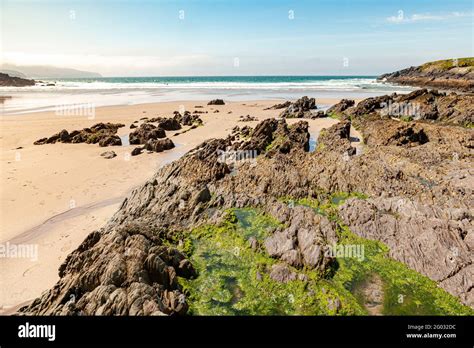 St Finians Finans Bay Beach Skellig Ring County Kerry Stock