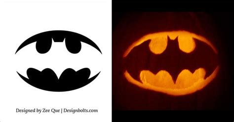 Bat Pumpkin Carving Stencil