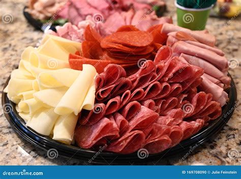 Italian Cold Cuts Platter Stock Photo Image Of Plate 169708090