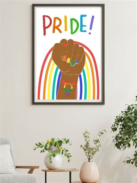 Pride Artwork Pride Posters Pride Wall Art Lgbtq Wall Art