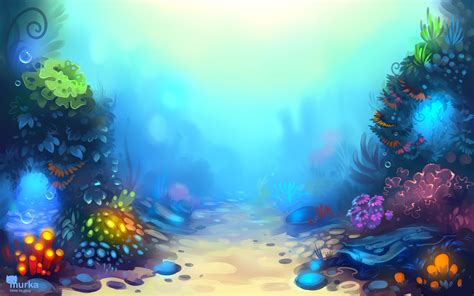 Game Art For Murka On Behance Game Concept Art Underwater Art Game Art