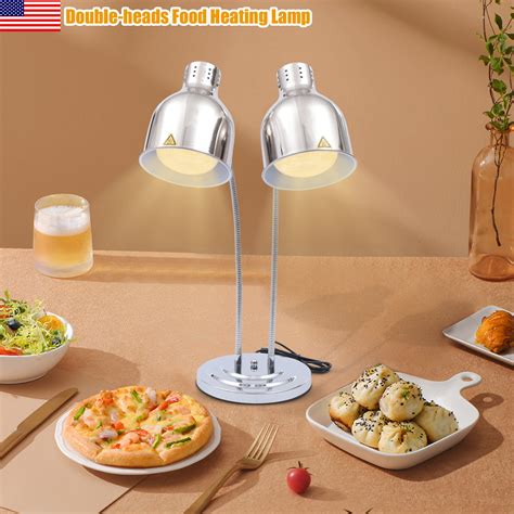 Tool1shooo Food Heat Lamps With Dual 250w Bulbs Food Warmer Lights For Restaurant Kitchen Buffet