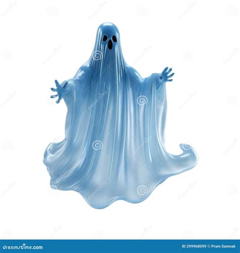 A Close Up Image Of A Ghost Ai Generated Stock Image Illustration