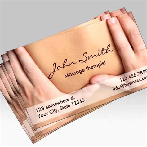 Massage Business Card Templates Massage Therapy Business Cards Massage