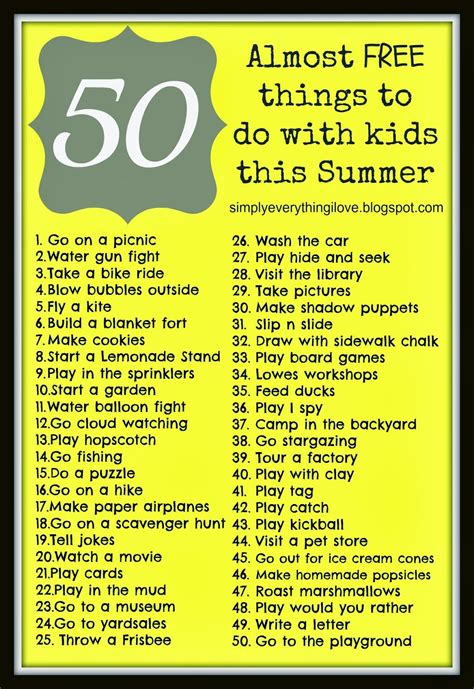 Things To Do With Kindergarteners
