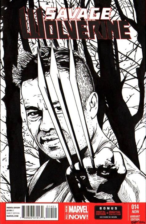 Savage Wolverine In Fredrick Freddy Ys Convention Sketch Comic Art