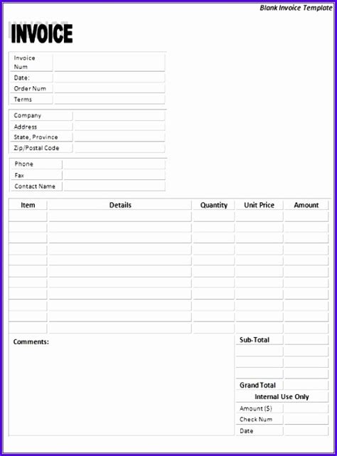 10 Invoice Template Microsoft Excel Excel Templates Excel Templates