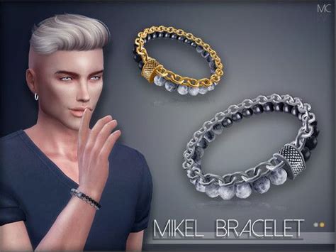 An Image Of A Man Wearing Bracelets And Rings For The Simse Game Mikel