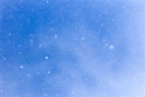 Snowing On A Blue Sky Stock Image Image Of Snow Snowdrift 101919589