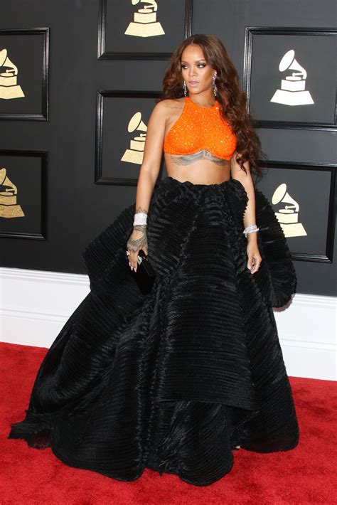Rihanna On Red Carpet Grammy Awards In Los Angeles 212 2017