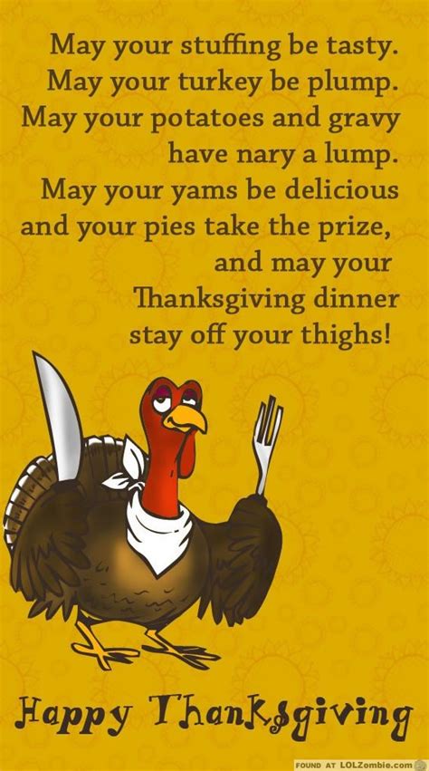 May Your Stuffing Be Tasty And Your Turkey Plump