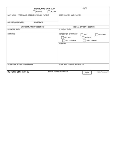 Army Sick Call Slip Fill Online Printable Fillable Blank Pdffiller
