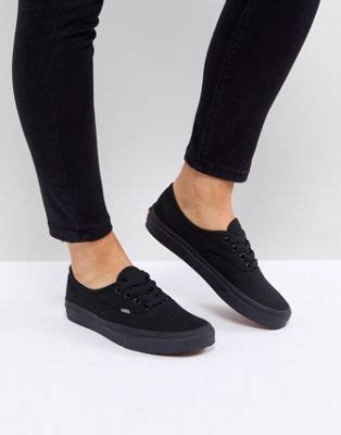 If you have any questions, please ask in the comments, i'll answer you as soon as possible. Vans Authentic Classic Black Mono Lace Up Trainers | ASOS