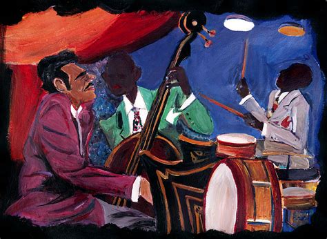 Jazz Band Painting By Harold Ellison