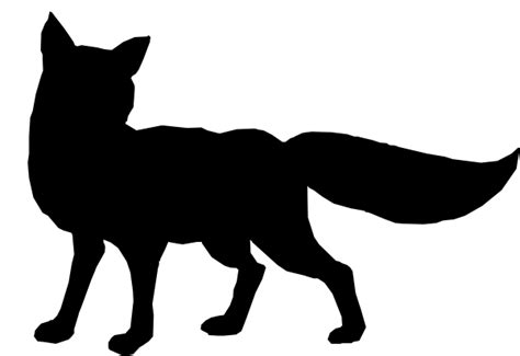 Black Fox Outline Clip Art at Clker.com - vector clip art online png image