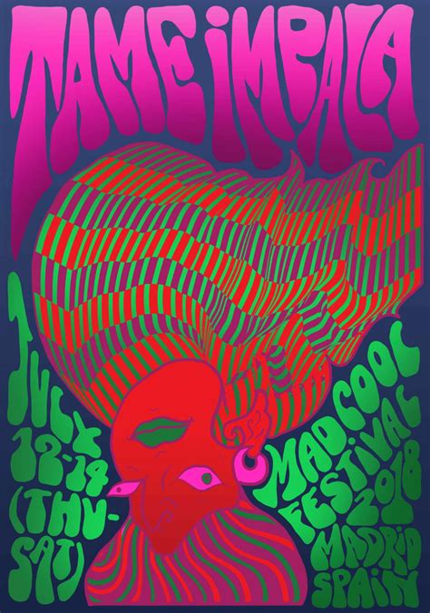 Psychedelic Typography Poster