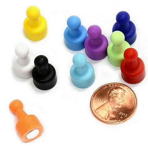 12 ct neopin® assorted color magnetic push pins super strong neodymium magnets great for